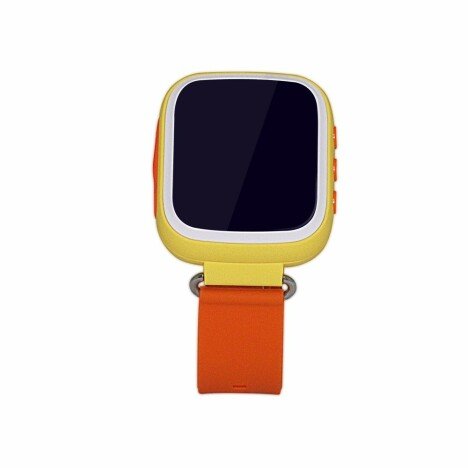 Ceas Smartwatch cu GPS Copii iUni Q80, Telefon incorporat, Buton SOS, Bluetooth, Portocaliu